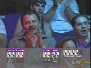 Blonde Puma Swede Wins A Jackpot Inside Poker