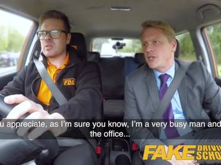 Fake driving school turned on bos plays with sexy pirang employee tanya virago