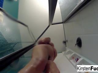 キルステン シャワー ととも​​に an 水中 カメラ: フリー 高解像度の 大人 映画 88