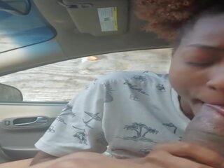 Public Blowjob in Car from Black Amateur Step Mom: xxx film 4e