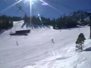 Erotic brunet fucked hard shortly thereafter snowboarding