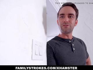 Familystrokes - Stepsiblings Fuck Around While Mom's...